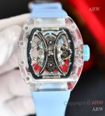 RM Factory Clone Replica Richard Mille Sapphire Glass Case RM 53-02 Watches 